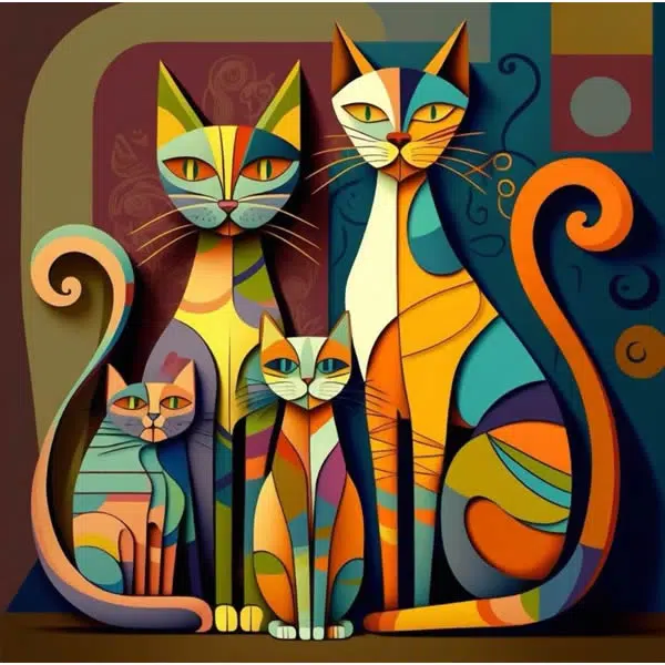 A144 - Família de Gatos - Imagem 4
